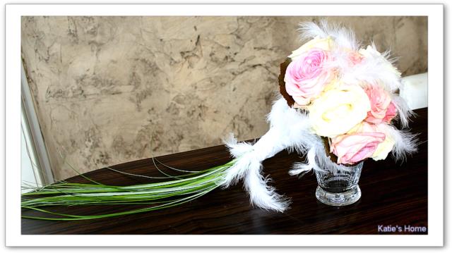 Bouquet de mariée plume et perle